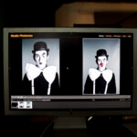 Coulisses de l'affiche Une adoration : comparaison de deux versions du clown à l'écran