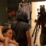 Coulisses de l'affiche Caligula : prise de vue des comédiens au studio